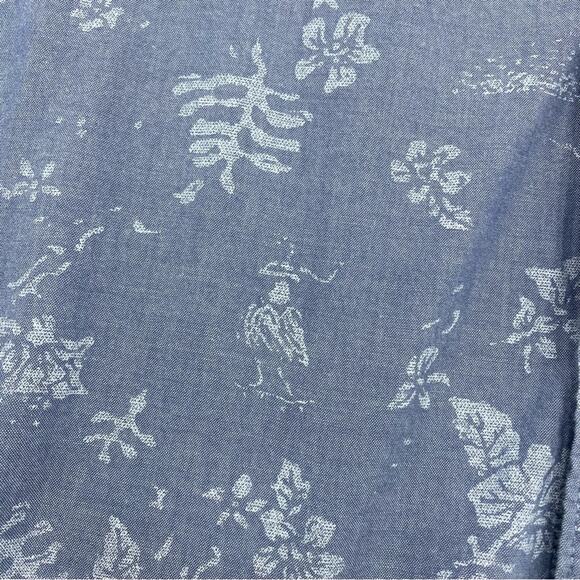 Vans Men Shirt Vintage Hawaiian Print Short Sleeve Button Shirt Medium - Picture 3 of 9